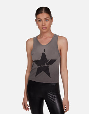 Luciana Cracked Star - Fitted Tank