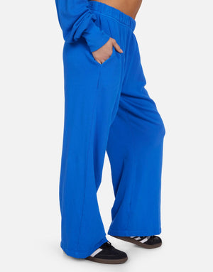 Mabel - Wide Leg Pant w/ Pocket - Ultramarine