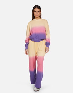 Mabel- Wide Leg Pant w/ Side Pocket - Spumoni