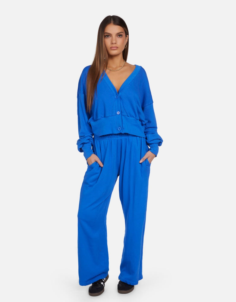 Mabel - Wide Leg Pant w/ Pocket - Ultramarine