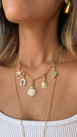 Shell Multi Charm Necklace