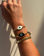 White/Black Evil Eye Adjustable